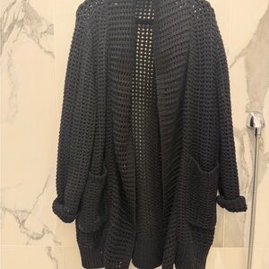 JohnnyWas Black Open-Knit Women's Sweater